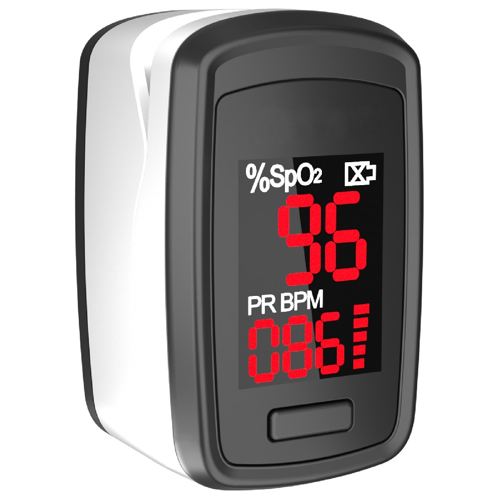 Pulse Oximeter, Pulse Oximeter Fingertip Blood Saturation Oxygen Sensor with with LED Display Portable SpO2 PR Monitor for Oxygen